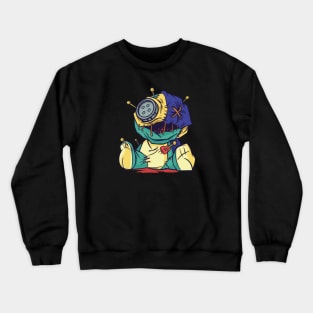 Creepy Voodoo Doll Cartoon Crewneck Sweatshirt